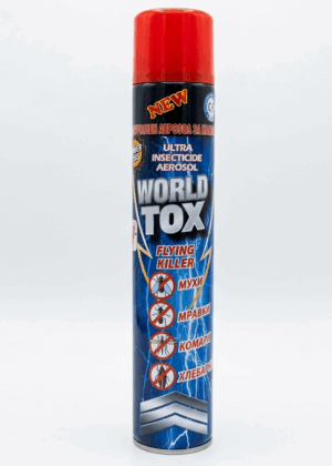 Спрей против насекоми "World Tox" 400 мл. 12 бр. в стек