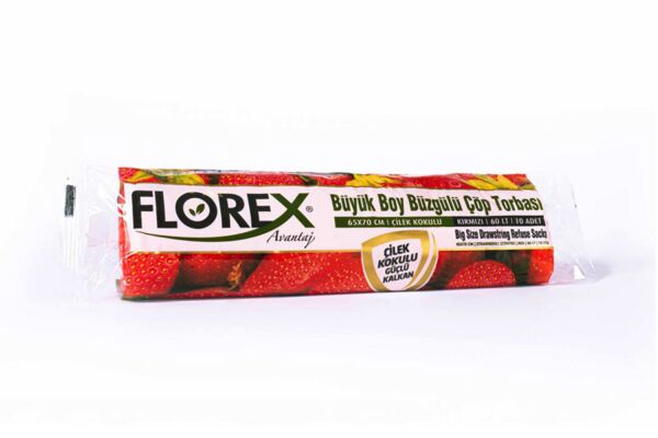 Торба за смет с връзки Florex 65*70  60 л. / 25 бр. в опаковка - Image 3