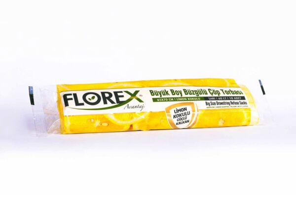 Торба за смет с връзки Florex 65*70  60 л. / 25 бр. в опаковка - Image 2