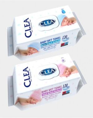 Мокри кърпи Clea baby 120 бр.с капак 24 бр.в опаковка