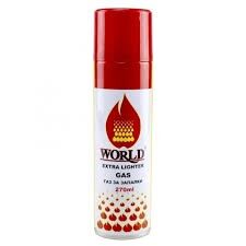 Газ за запалки WORLD 270 ml. 12 бр. в стек