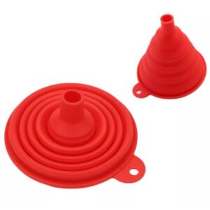 Сгъваема силиконова  фунийка  / 24 бр. в опаковка